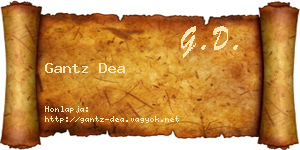 Gantz Dea névjegykártya